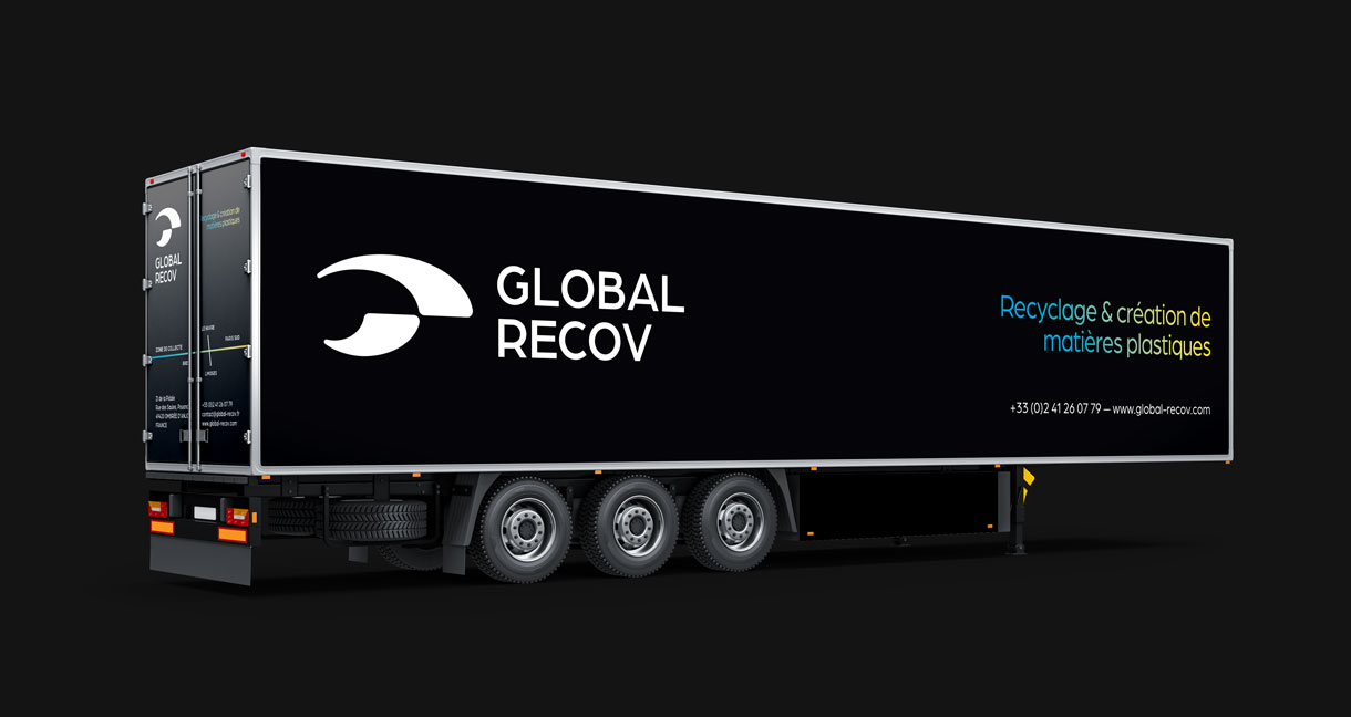 Habillage de camion semi-remorque pour GLOBAL RECOV